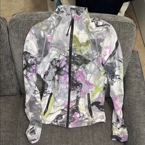 Lululemon Athletica Pink and Green Align Jacket